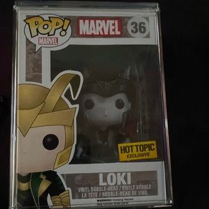 Loki pop black and white